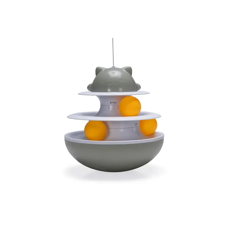 Sapi - Kattenspeelgoed - Interactief - Plastic - 19x19x48 cm by Beeztees in Grey – product photo 2 of 2