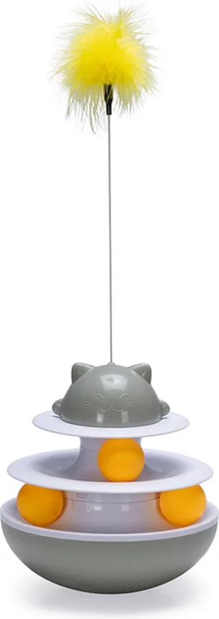Sapi - Kattenspeelgoed - Interactief - Plastic - 19x19x48 cm by Beeztees in Grey – product photo 1 of 2