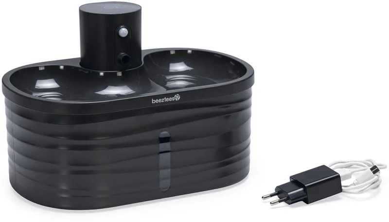 Sef Drinkfontein Kat 2.5L - Draadloos tot 80 dagen - Sensor von Beeztees in Anthrazit – Produktfoto