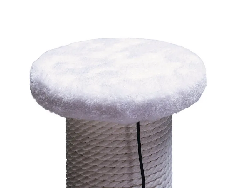 Serpa Katten Krabpaal - Omwikkeld met touw - Met balletje - 35x35x60 cm by Beeztees in White – product photo 4 of 4