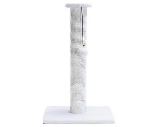 Serpa Katten Krabpaal - Omwikkeld met touw - Met balletje - 35x35x60 cm by Beeztees in White – product photo 2 of 4