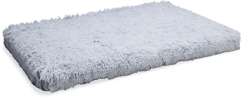 Siba - Orthopedisch Hondenkussen - Fluffy - 100x70x9 cm - Maat L de Beeztees en Gris – photo produit