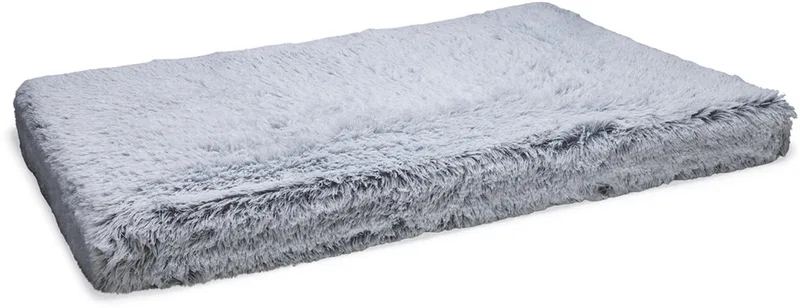Siba - Orthopedisch Hondenkussen - Fluffy - 120x80x10 cm - Maat XL de Beeztees en Gris – photo produit