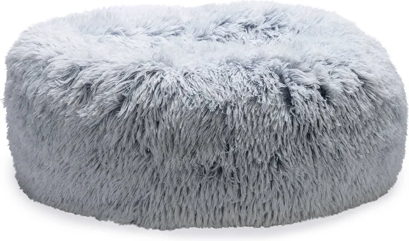 Siba - Orthopedische - Donut Hondenmand - Fluffy Hondenmand - Kattenmand - 50x50x20 cm fra Beeztees i Grå – produktbillede