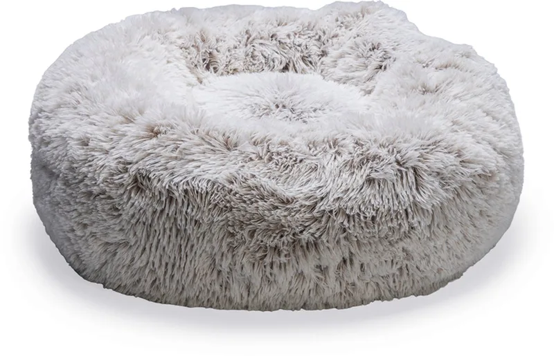 Siba - Orthopedische Hondenmand - Donut Hondenmand - Fluffy - 60x60x25 cm von Beeztees in Beige – Produktfoto