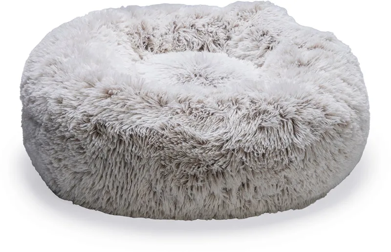 Siba - Orthopedische Hondenmand - Donut Hondenmand - Fluffy - 70x70x25 cm von Beeztees in Beige – Produktfoto