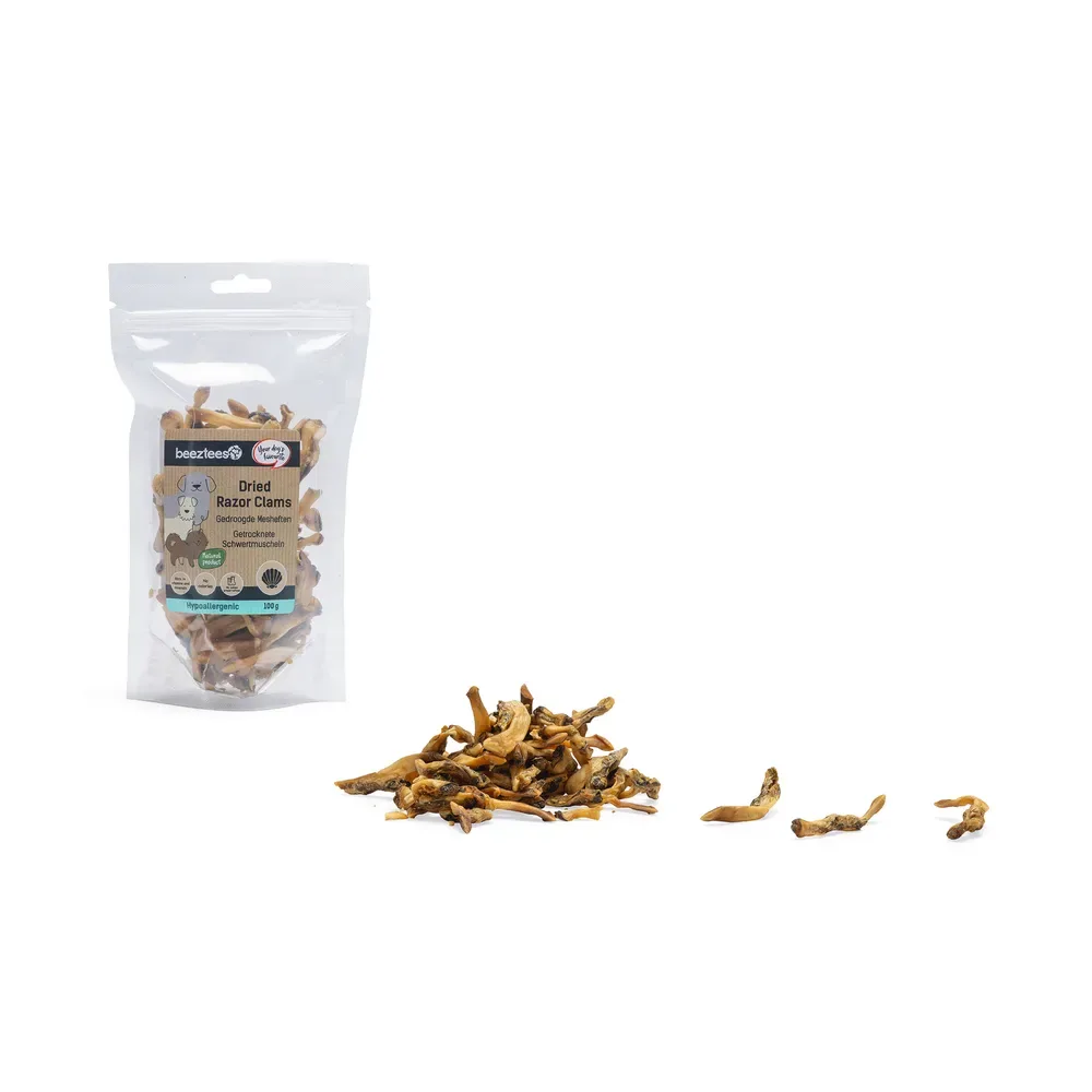 Snack Pour Chien Aux Palourdes Séchées 100g von Beeztees – Produktfoto