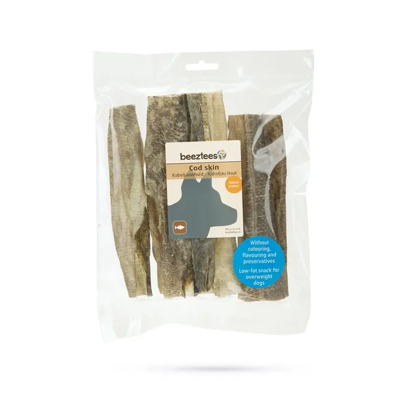 Leckerei Aus Dorschhaut Für Hunde 50g von Beeztees – Produktfoto