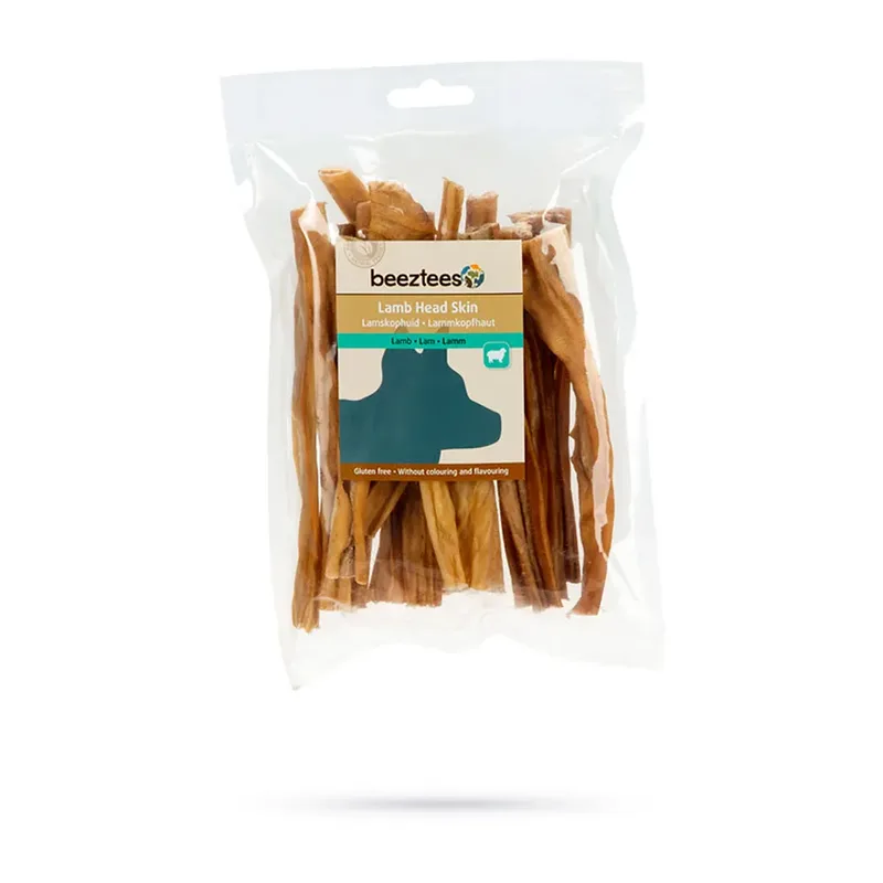 Snack Van Lamskophuid Voor Honden 100g by Beeztees – product photo