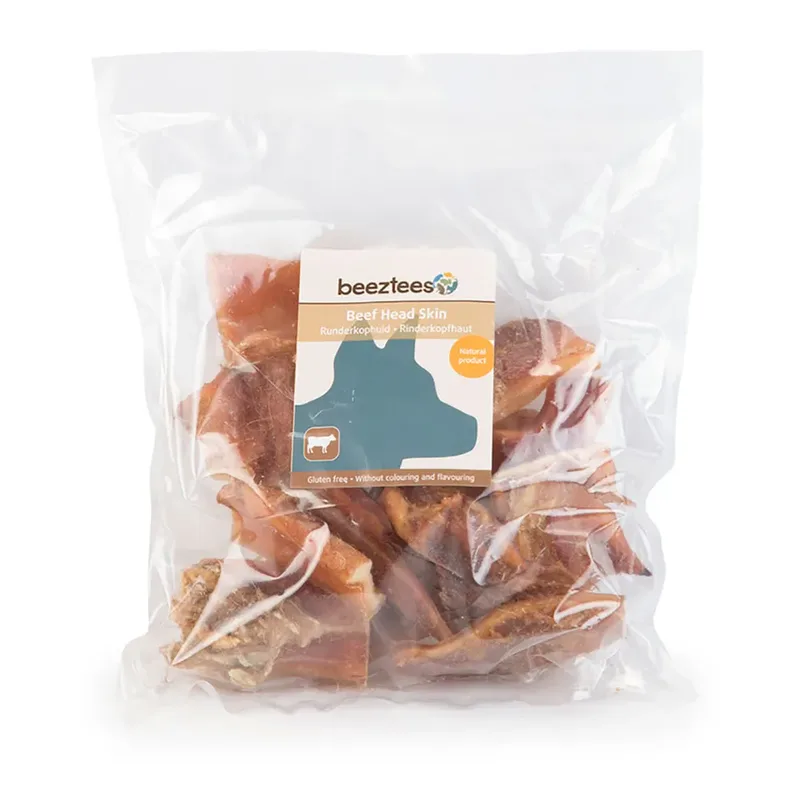 Snack Aus Rinderkopfhaut Für Hunde 250g von Beeztees – Produktfoto 3 von 3