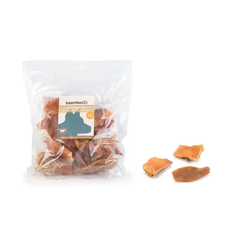 Snack Aus Rinderkopfhaut Für Hunde 250g von Beeztees – Produktfoto 1 von 3