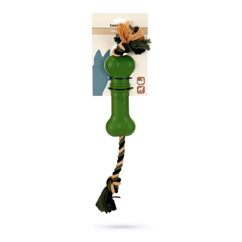 Sumo Fit Bone - Hondenspeelgoed - Rubber - 20x6x6 cm by Beeztees in Green – product photo 2 of 2