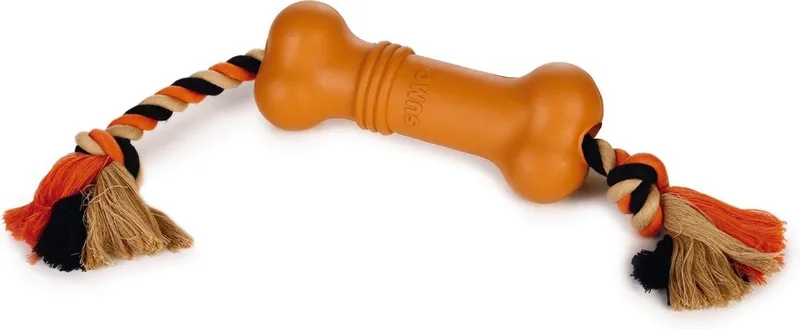 Sumo Fit Bone - Hondenspeelgoed - Rubber - 20x6x6 cm by Beeztees in Orange – product photo