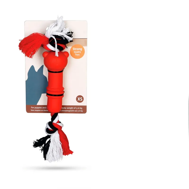 Sumo Mini Fit - Hondenspeelgoed - Rubber - Red - 4,5x4,5x11 cm by Beeztees in Red – product photo 2 of 2