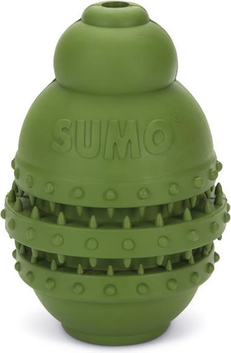 Sumo Play Dental - Hondenspeelgoed - L - 10x10x15 cm van Beeztees in Groen – productfoto