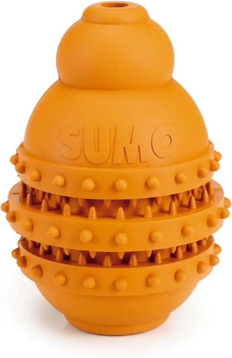 Sumo Play Dental - Hondenspeelgoed - Rubber - M by Beeztees in Orange – product photo