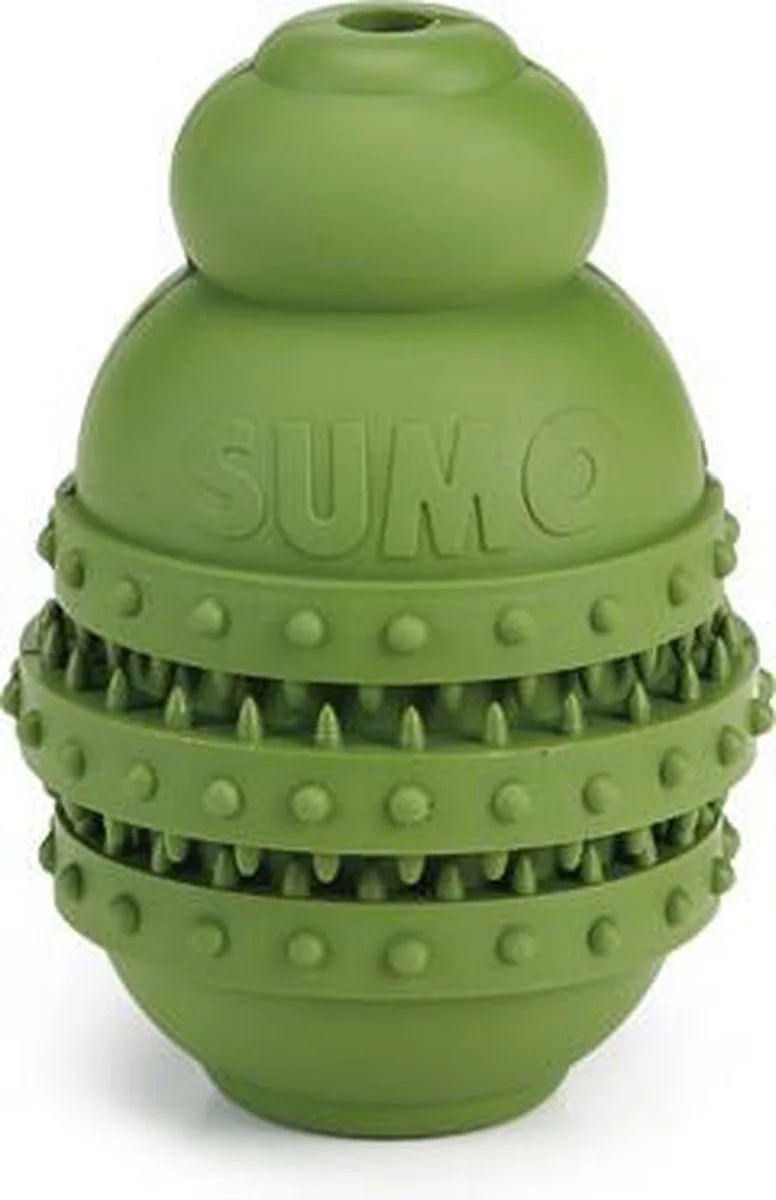 Sumo Play Dental - Hondenspeelgoed - Rubber - S van Beeztees in Groen – productfoto 1 van 2