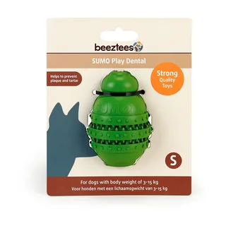 Sumo Play Dental - Hondenspeelgoed - Rubber - S van Beeztees in Groen – productfoto 2 van 2