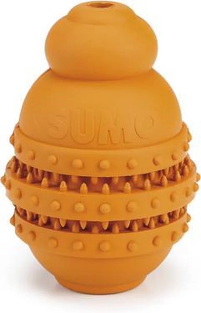 Sumo Play Dental - Hondenspeelgoed - Rubber - S de Beeztees en Orange – photo produit