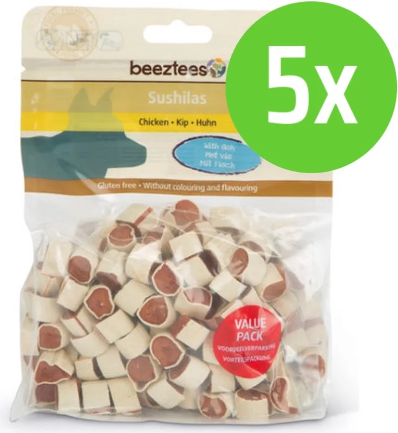 Sushilas - hondensnack - 400 gram - 5 Verpakkingen de Beeztees – photo produit