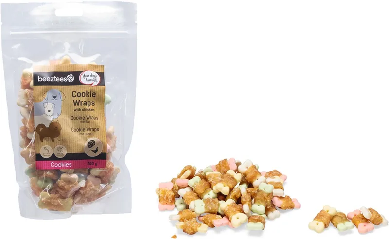 Biscuits Roulés Au Poulet Pour Chien S 200g de Beeztees – photo produit