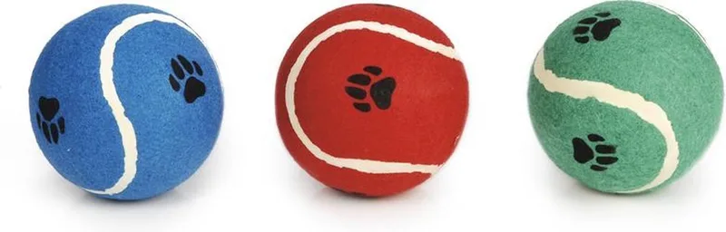 Tennisbal - Hondenspeelgoed - Assorti - Dia: 12,5 cm de Beeztees en Rouge, Violet, Bleu, Rose, Jaune, Vert – photo produit