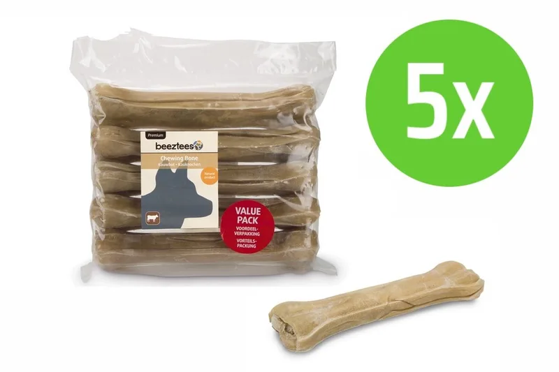 Thai Kauwbot 21,5 cm 5 Stuks - hondensnack - 5 verpakkingen de Beeztees – photo produit