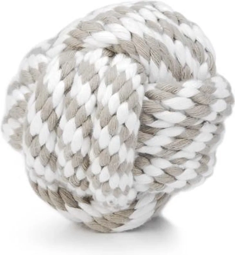 Touwbal - Hondenspeelgoed - Beige/Wit - 10 cm by Beeztees in Grey – product photo