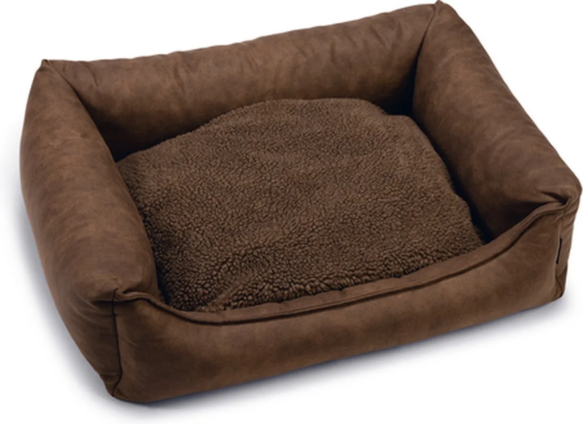 Uma - Orthopedische Hondenmand - 80x60x22cm van Beeztees in Bruin – productfoto