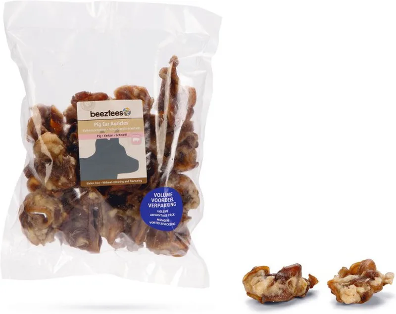 Varkensoorpitten - natuurlijk - Hondensnack - Voordeelverpakking - 520 gram by Beeztees – product photo