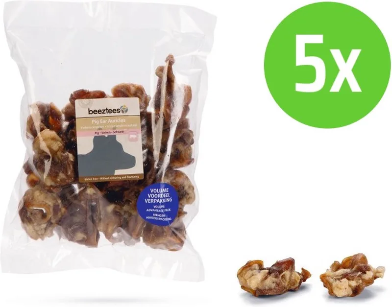 Varkensoorpitten Voordeel - hondensnack - 500 gram - 5 verpakkingen de Beeztees – photo produit