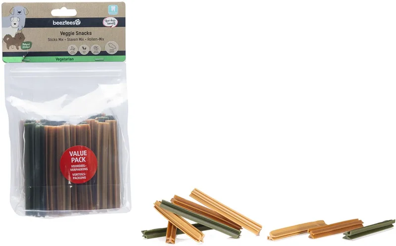 Veggie Staaf Mix - 12 cm - Kauwstaaf - Hondensnacks - Hond de Beeztees – photo produit