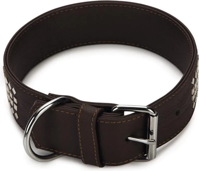 Vintage - Hondenhalsband - 53-59 cm x 50 mm van Beeztees in Bruin – productfoto