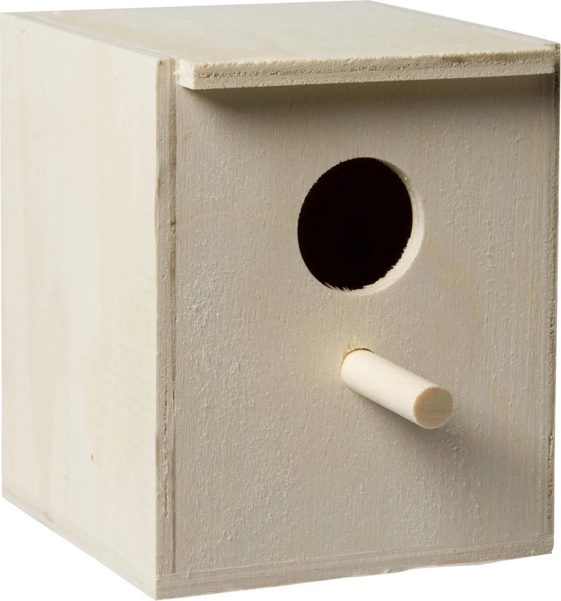Vogelnest Houten broedkastje met opening by Beeztees in Houtkleur – product photo