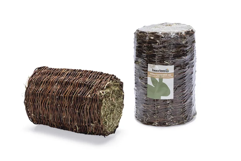 Wilgentunnel met Hooi - Knaagdierensnack - M - 25x16 cm fra Beeztees – produktbillede