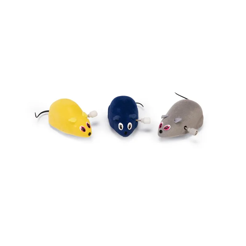 Wind Up Mouse Mini Katten Speelgoed Geassorteerd fra Beeztees – produktbillede
