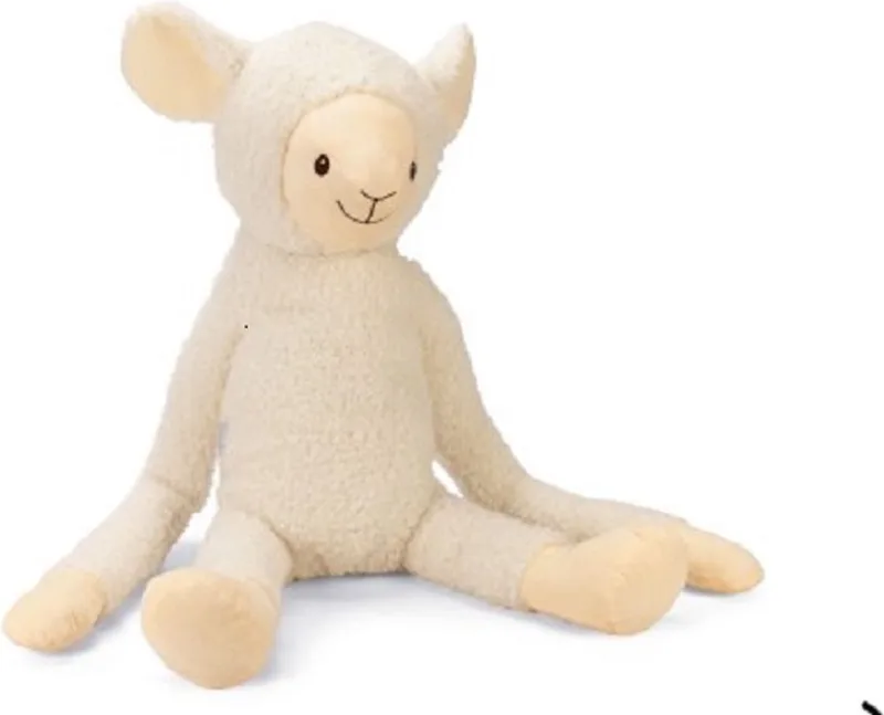 XL Schaap Jessy - Hondenspeelgoed - Pluche - 80x39x20,5 cm von Beeztees in Weiß – Produktfoto