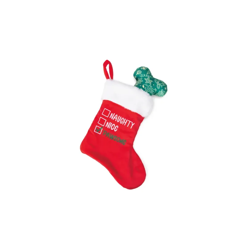 Xmas Sock & Bone Hondenspeeltje by Beeztees – product photo