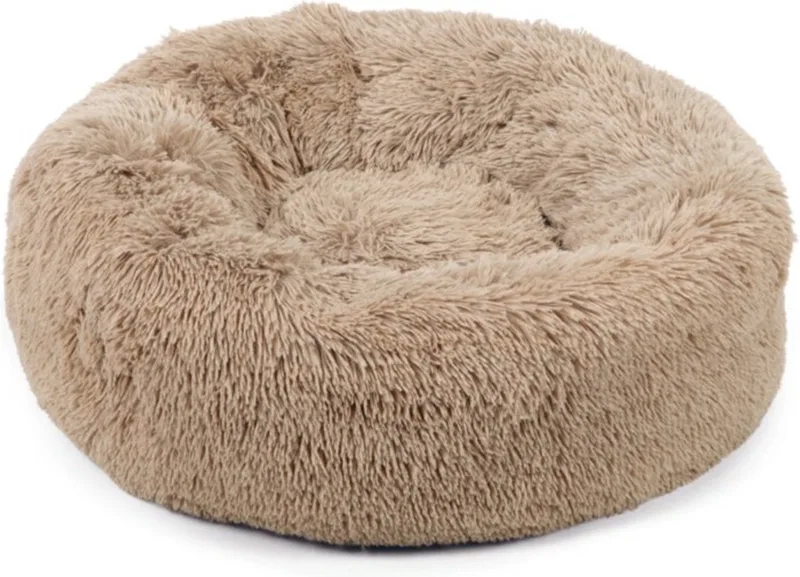 Yali - Hondenmand - Pluche - Fluffy - Diam. 70 cm von Beeztees in Beige – Produktfoto