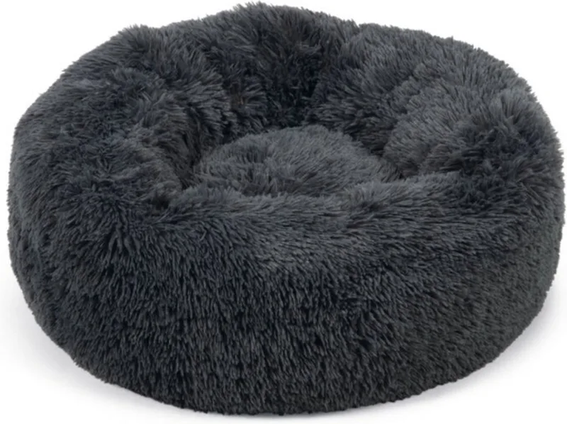 Yali - Hondenmand - Pluche - Fluffy - Diam. 70 cm by Beeztees in Grey – product photo