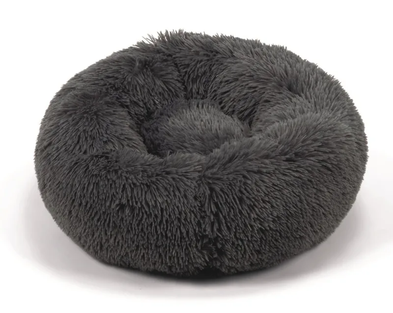 Yali - Hondenmand - Pluche - Fluffy - Grijs - Diam. 60 cm von Beeztees in Donker grijs – Produktfoto