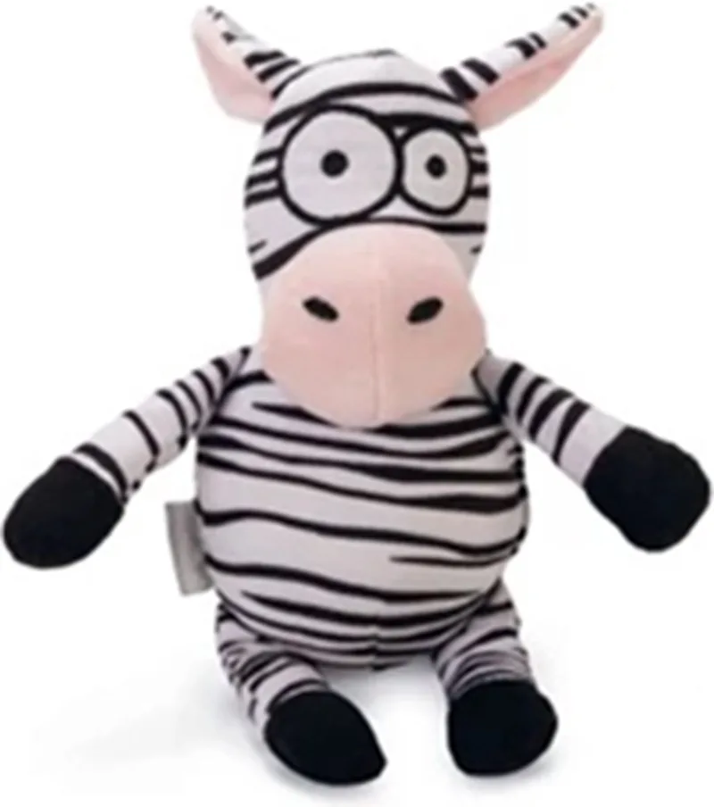 Zebra Yip - Hondenspeelgoed - Pluche - Zwart/Wit - 25x12x9,5 cm by Beeztees in Black – product photo