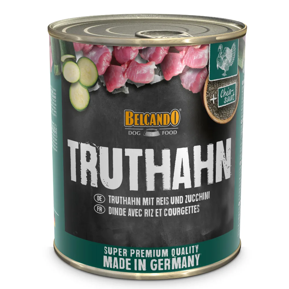 6x800g Super Premium Kalkoen met rijst & courgette Belcando Hondenvoer van Belcando – productfoto