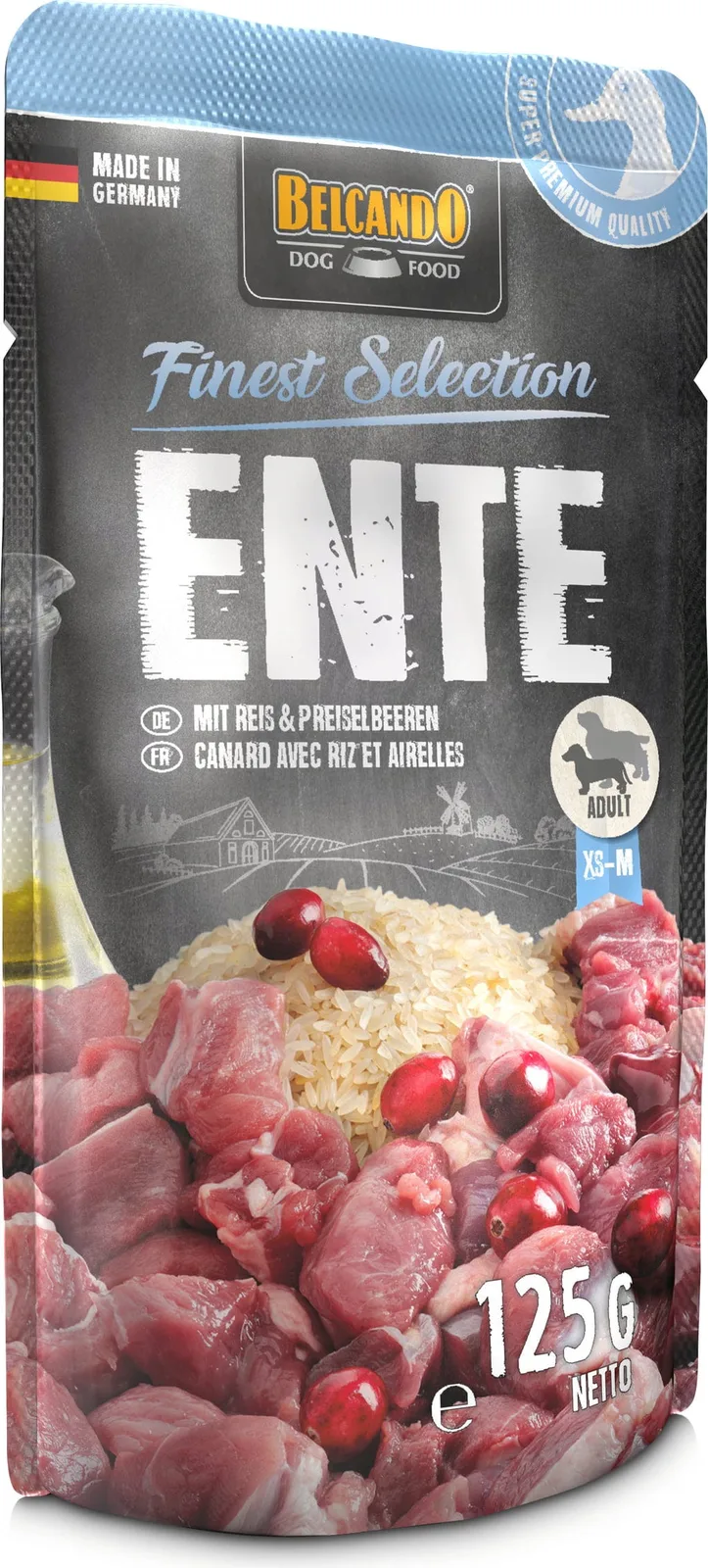 Ente mit Reis und Preiselbeeren - 125 g van Belcando – productfoto