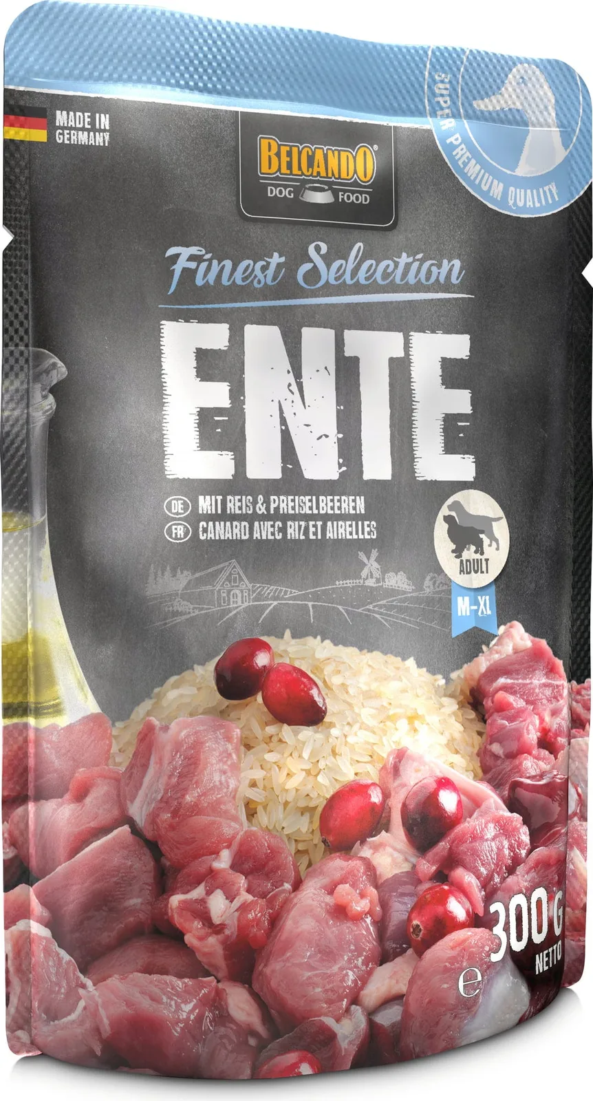 Ente mit Reis und Preiselbeeren - 300 g von Belcando – Produktfoto