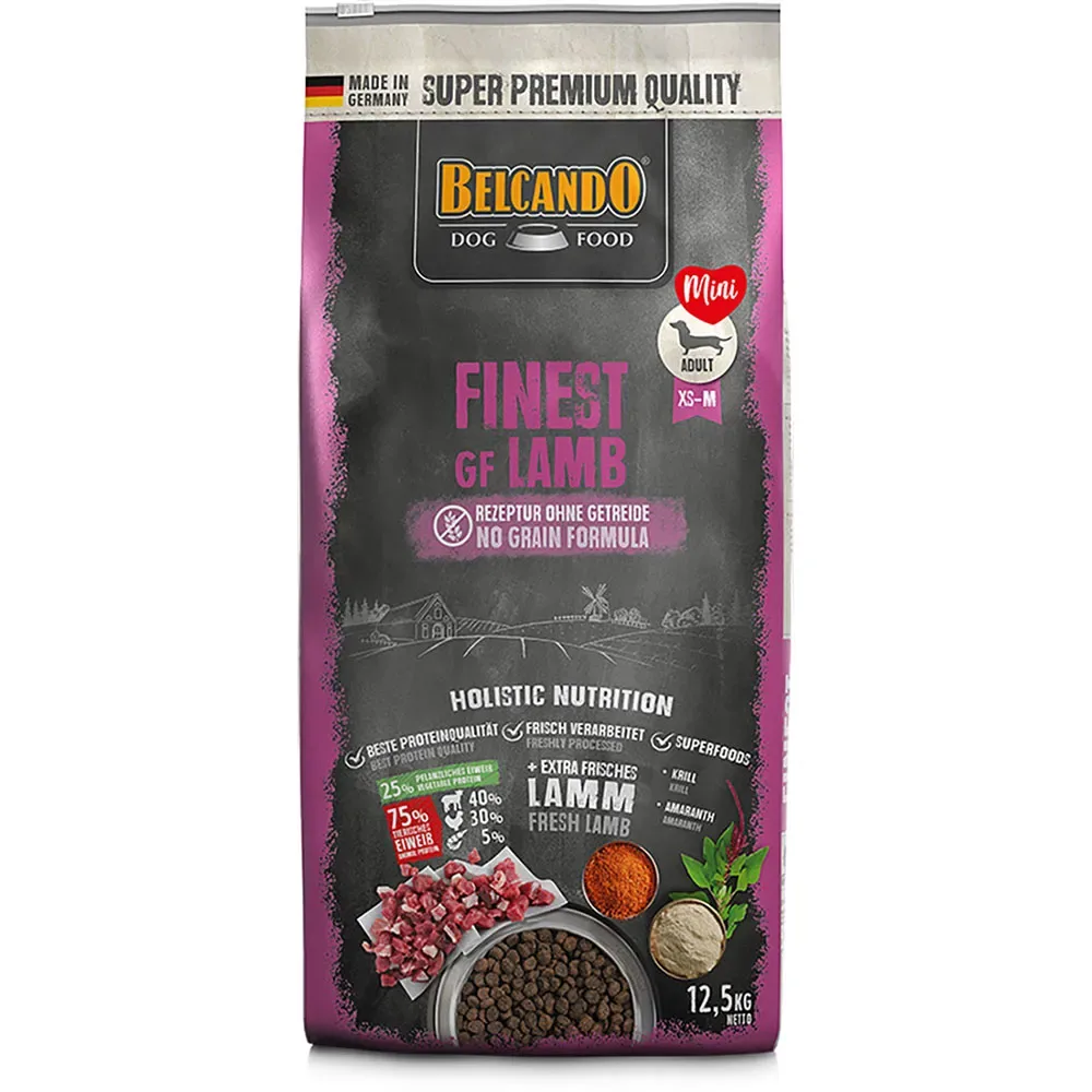 Nourriture Pour Chiens De La Plus Haute Qualité à L´agneau Sans Gluten 12.5kg de Belcando – photo produit