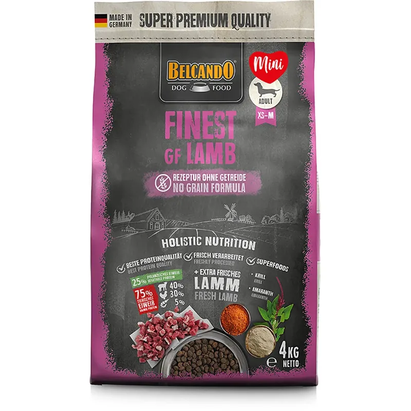 Fijnste Glutenvrije Hondenvoer Met Lam 4kg by Belcando – product photo