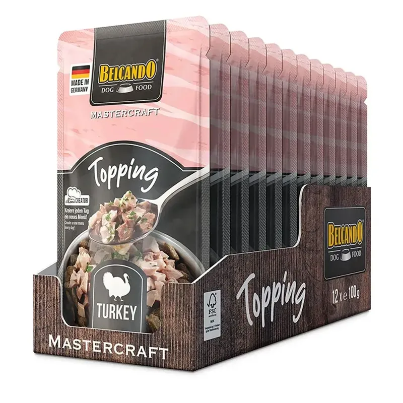 Mastercraft Topping Kalkoen 12x100g Hondenvoer fra Belcando – produktbillede