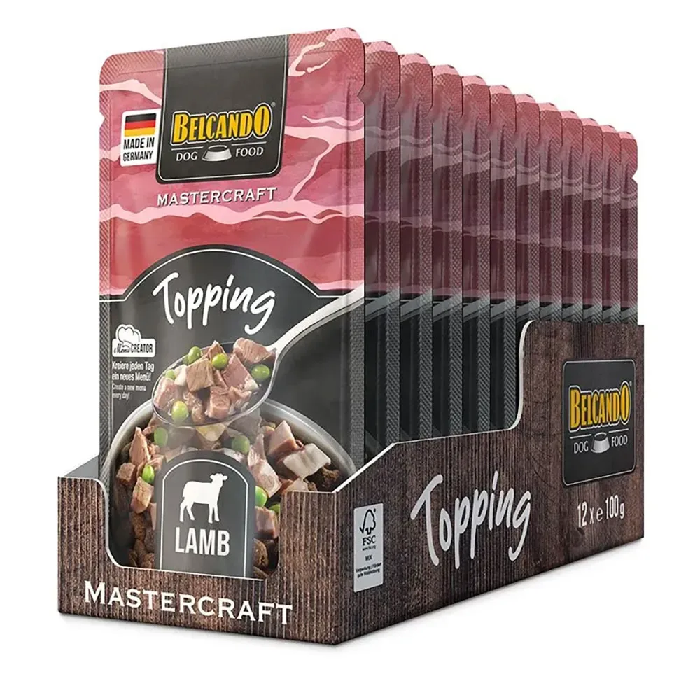 Mastercraft Topping Lamm 12x100g Hundefutter von Belcando – Produktfoto