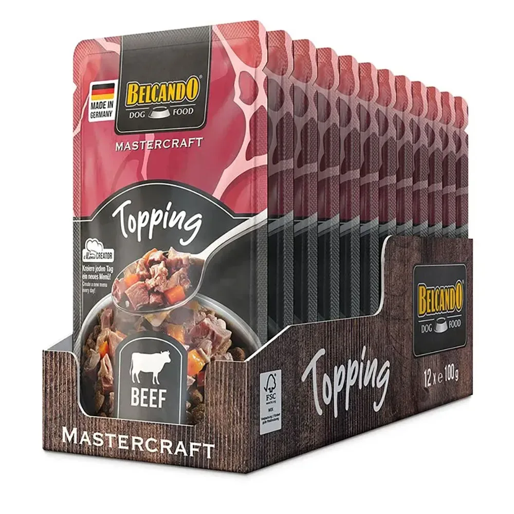 Mastercraft Topping Rind 12x100g Hundefutter von Belcando – Produktfoto